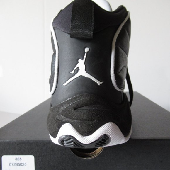 Jordan Pro Strong, Mid, Men's Size 10, Black/White/White, NEW - Picture 13 of 15